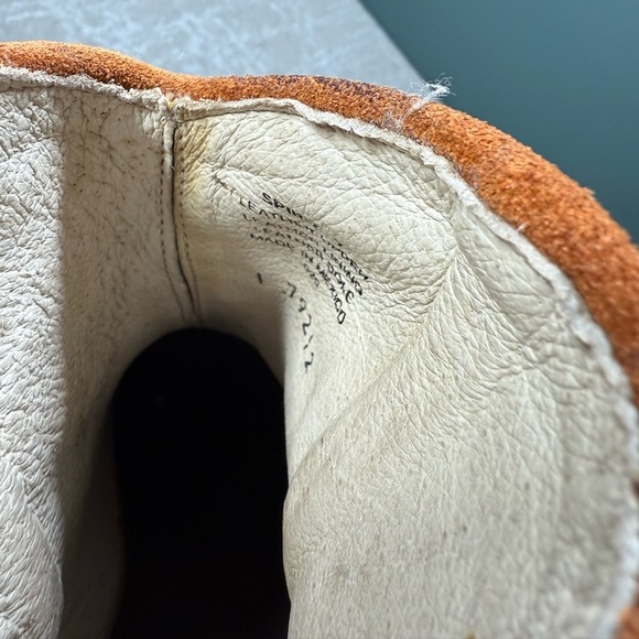 Free bird Spirit Suede Harness Moto Ankle Western Leather Boots Womens Sz 7 - Picture 6 of 10